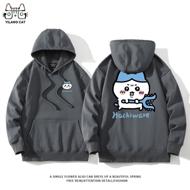 Chiikawa聯名衛衣2025秋冬新款親子情侶裝連帽衛衣