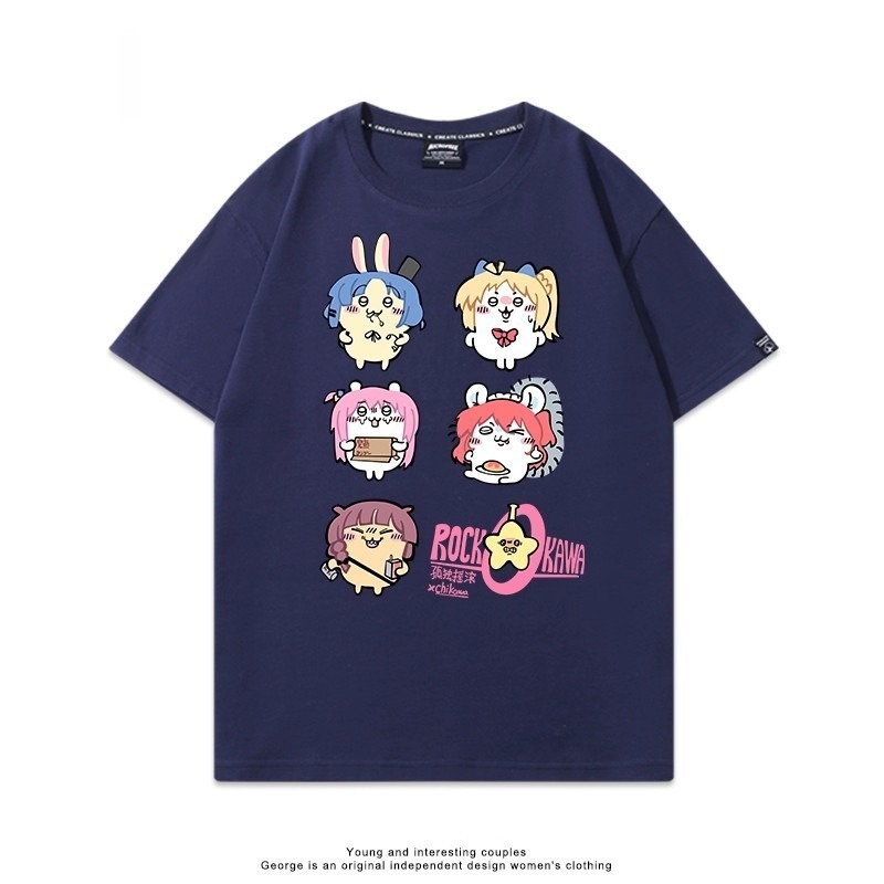 Chiikawa 2025親子情侶男女同款 印花短袖T恤-CASEZONE