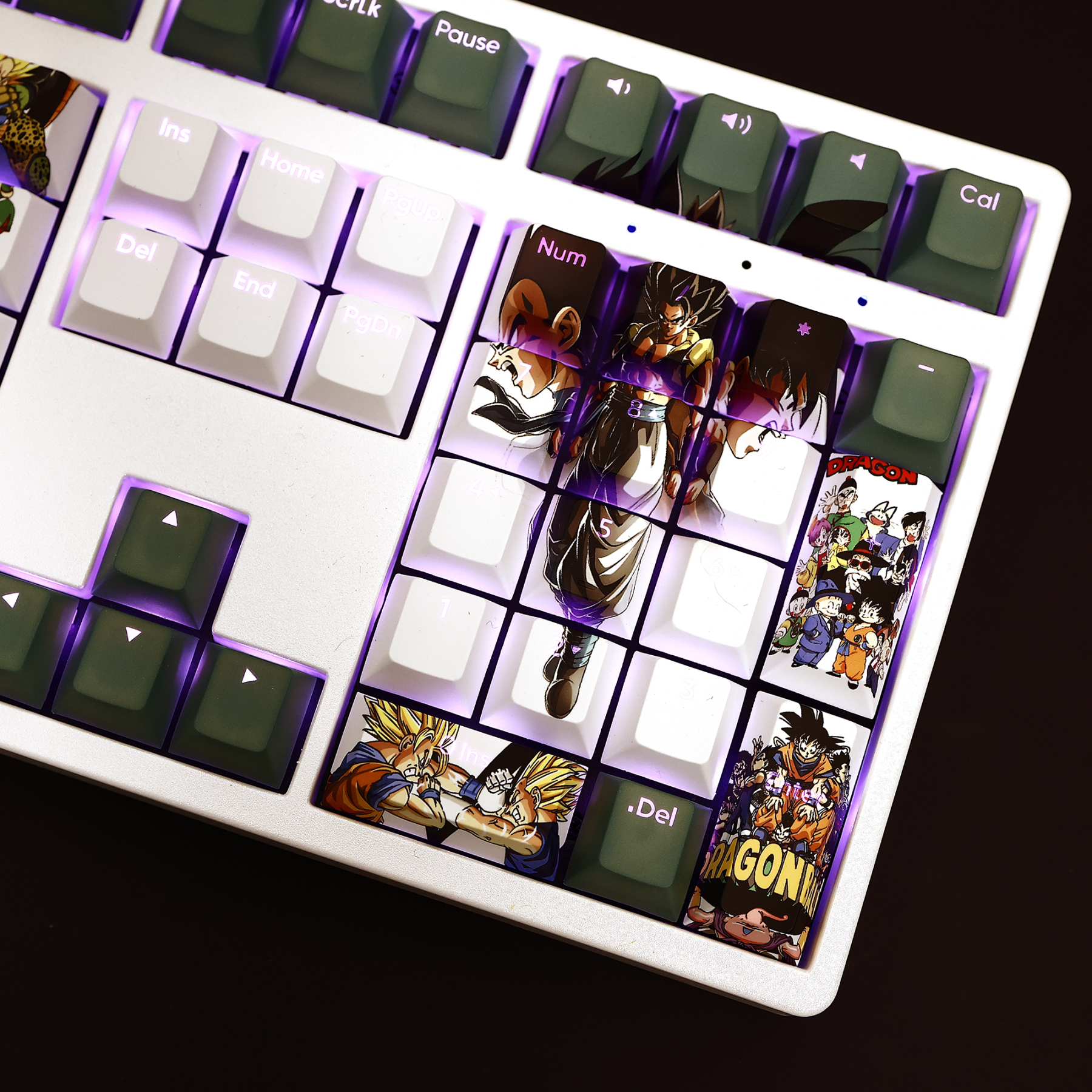 七龍珠透光RGB108鍵標準配列衛星軸鍵帽-CASEZONE