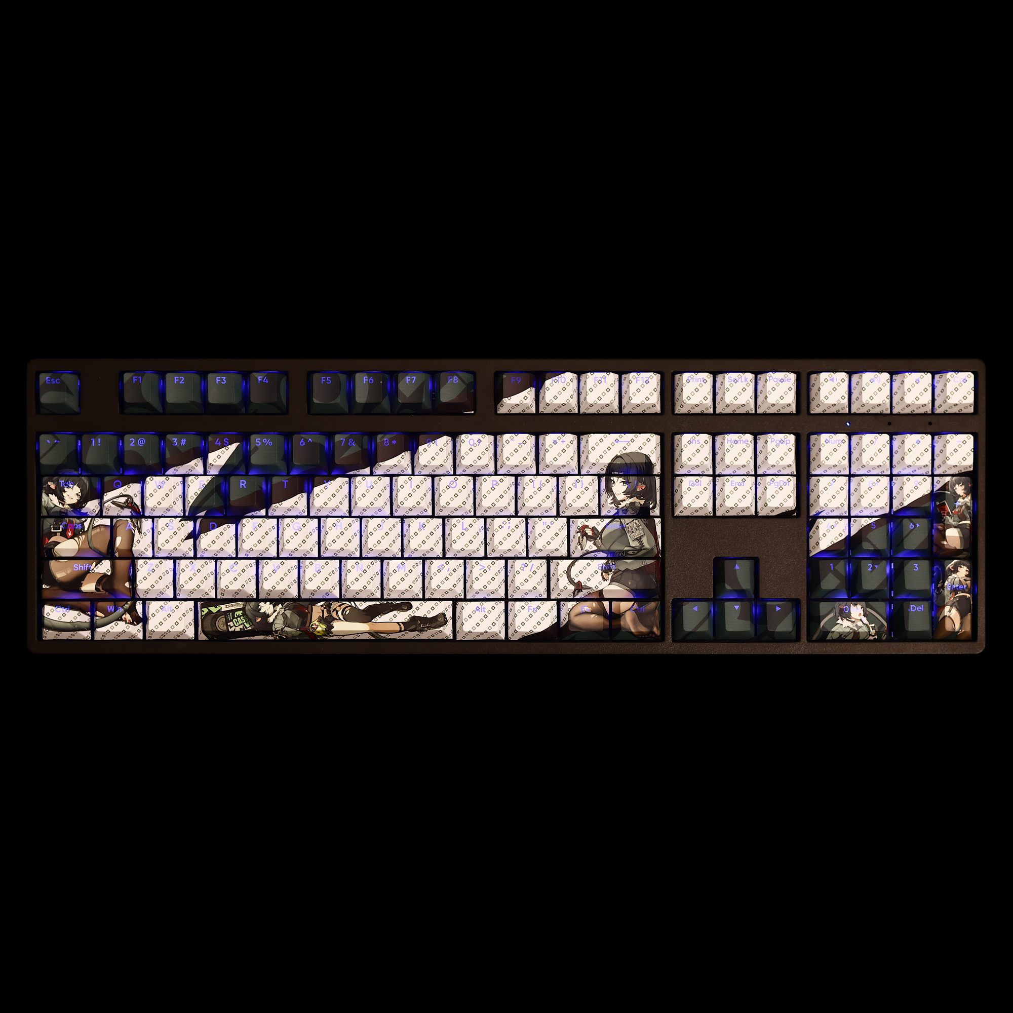 絕區零簡杜透光RGB108鍵標準配列衛星軸鍵帽-CASEZONE