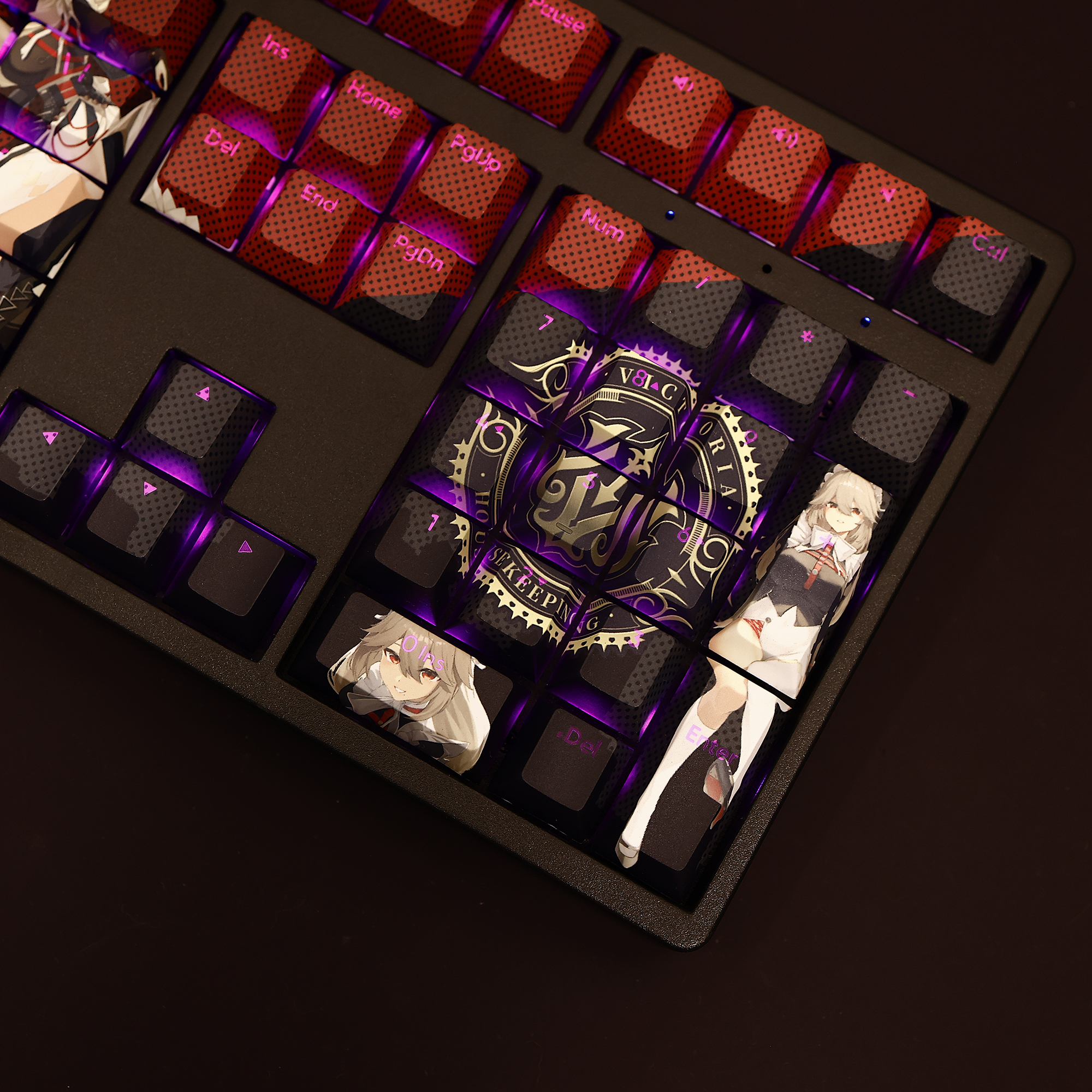 絕區零麗娜透光RGB108鍵標準配列衛星軸鍵帽-CASEZONE