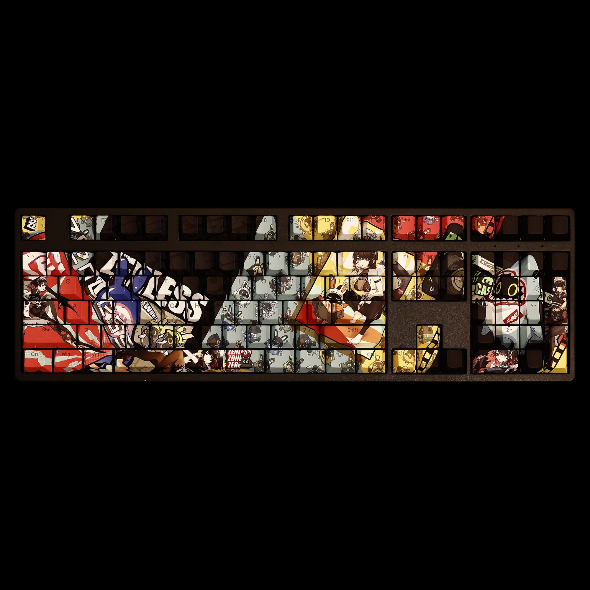 絕區零艾蓮喬透光RGB108鍵標準配列衛星軸鍵帽-CASEZONE