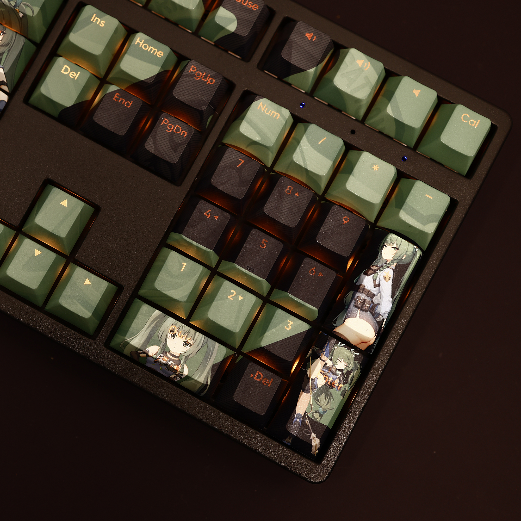 絕區零青衣透光RGB108鍵標準配列衛星軸鍵帽-CASEZONE