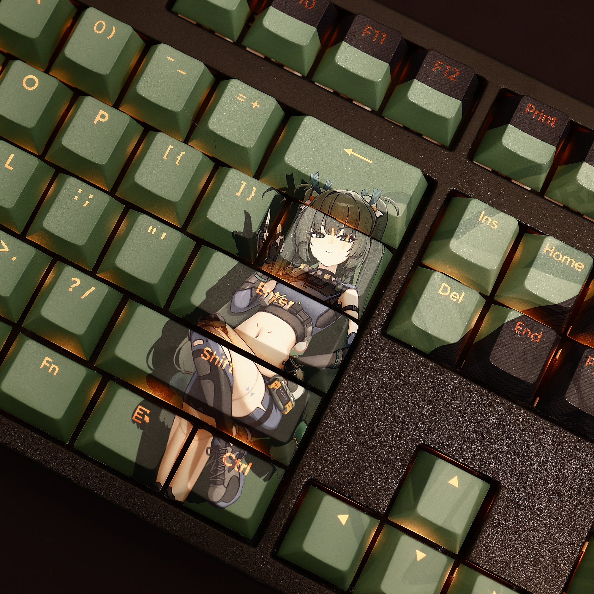 絕區零青衣透光RGB108鍵標準配列衛星軸鍵帽-CASEZONE