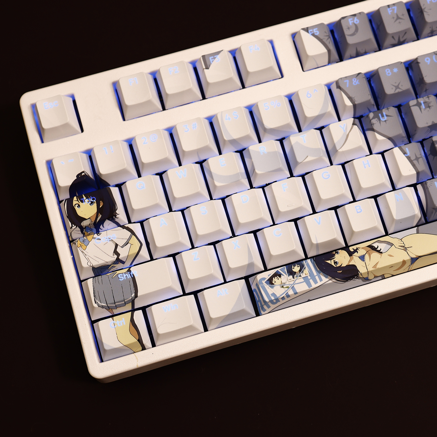 八奈見杏菜透光RGB108鍵標準配列衛星軸鍵帽-CASEZONE