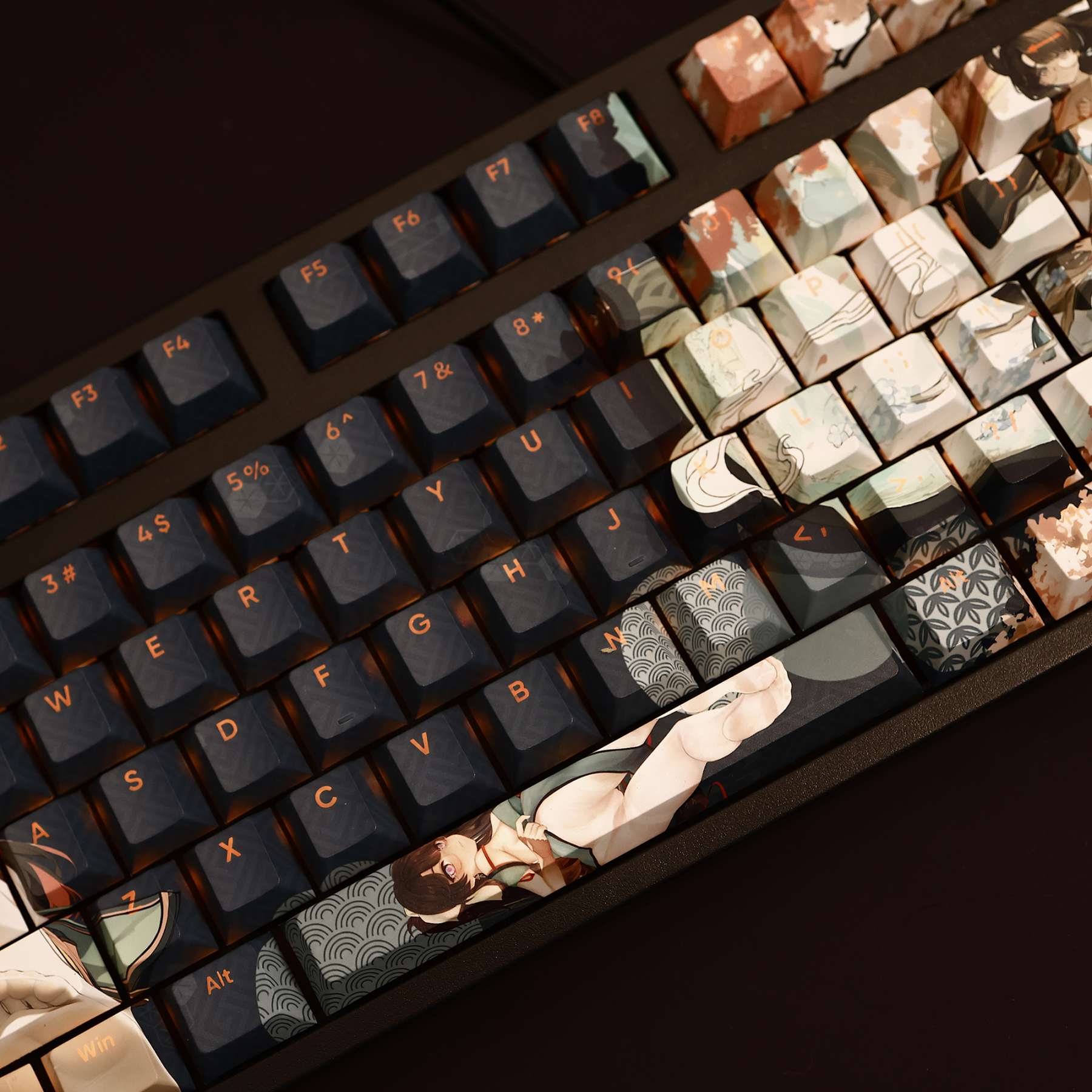 鳴潮折枝透光RGB108鍵標準配列衛星軸鍵帽-CASEZONE