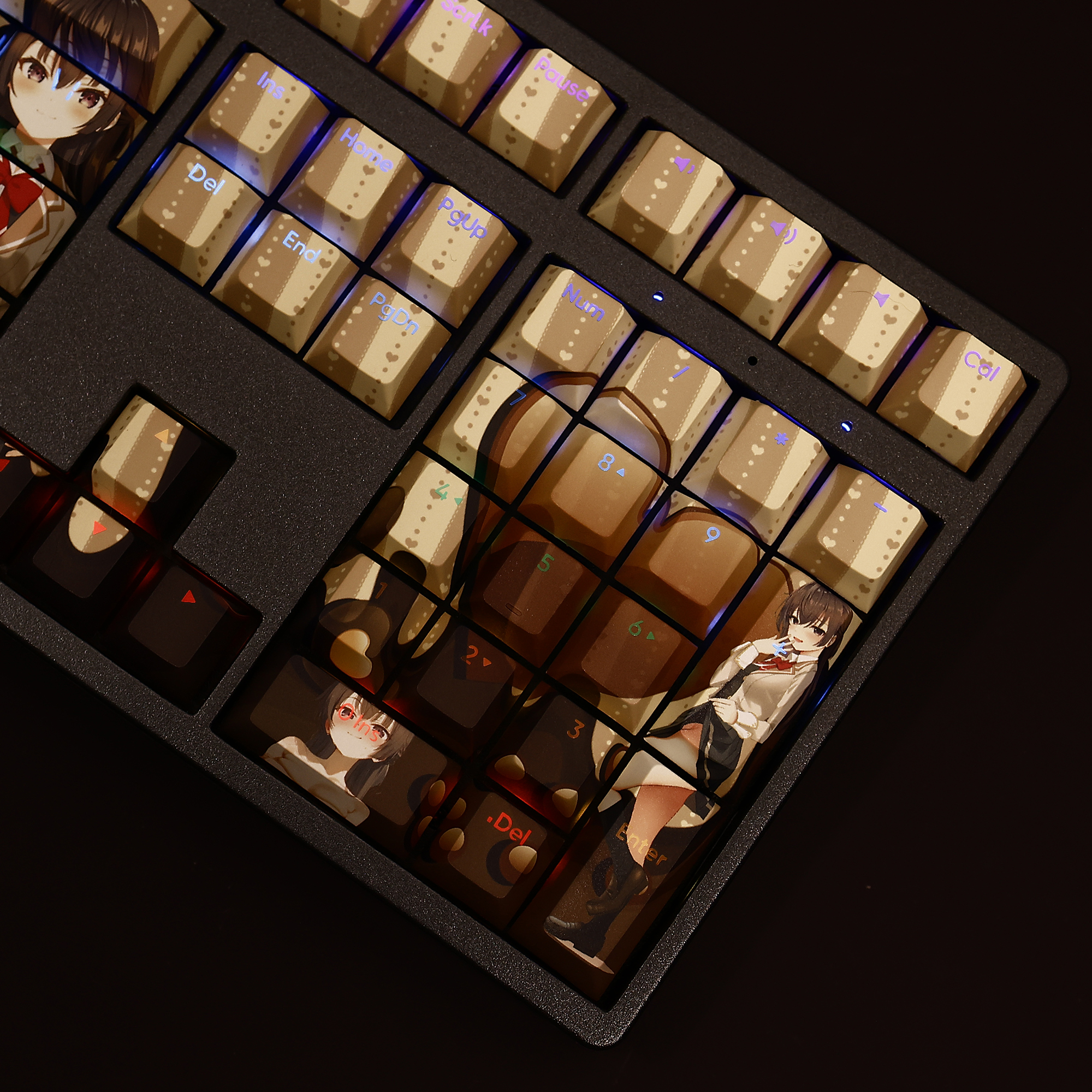 周防有希透光RGB108鍵標準配列衛星軸鍵帽-CASEZONE