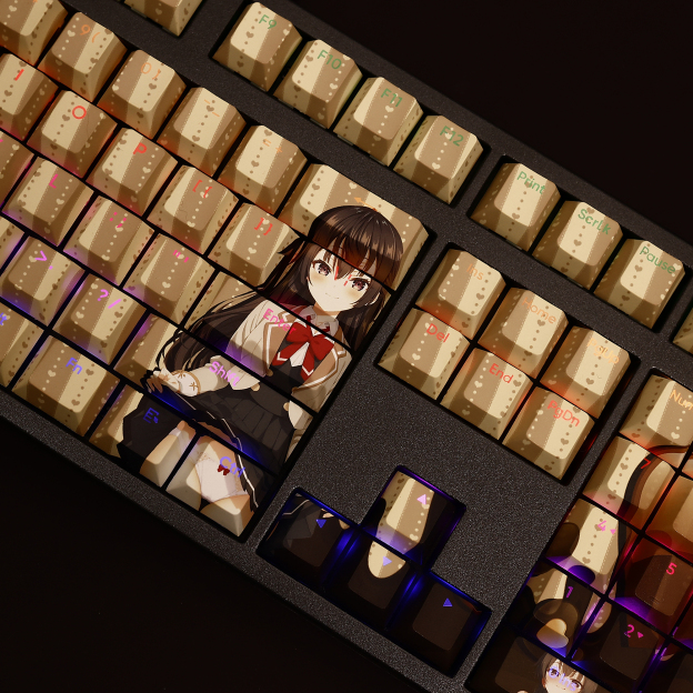 周防有希透光RGB108鍵標準配列衛星軸鍵帽-CASEZONE