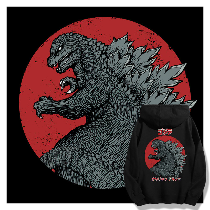 哥斯拉新款 親子情侶男女款連帽衛衣-CASEZONE