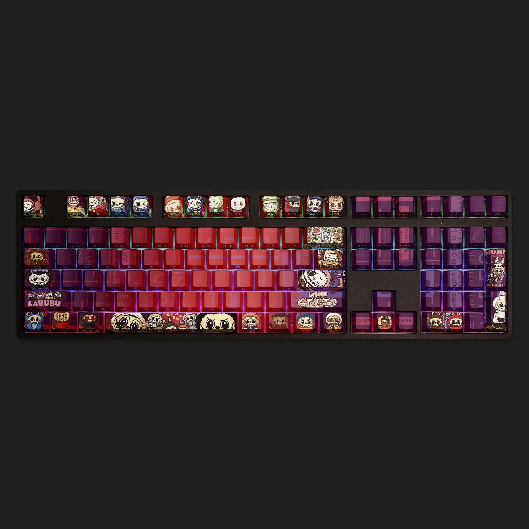 Labubu 108鍵 標準配列 衛星軸鍵帽-CASEZONE
