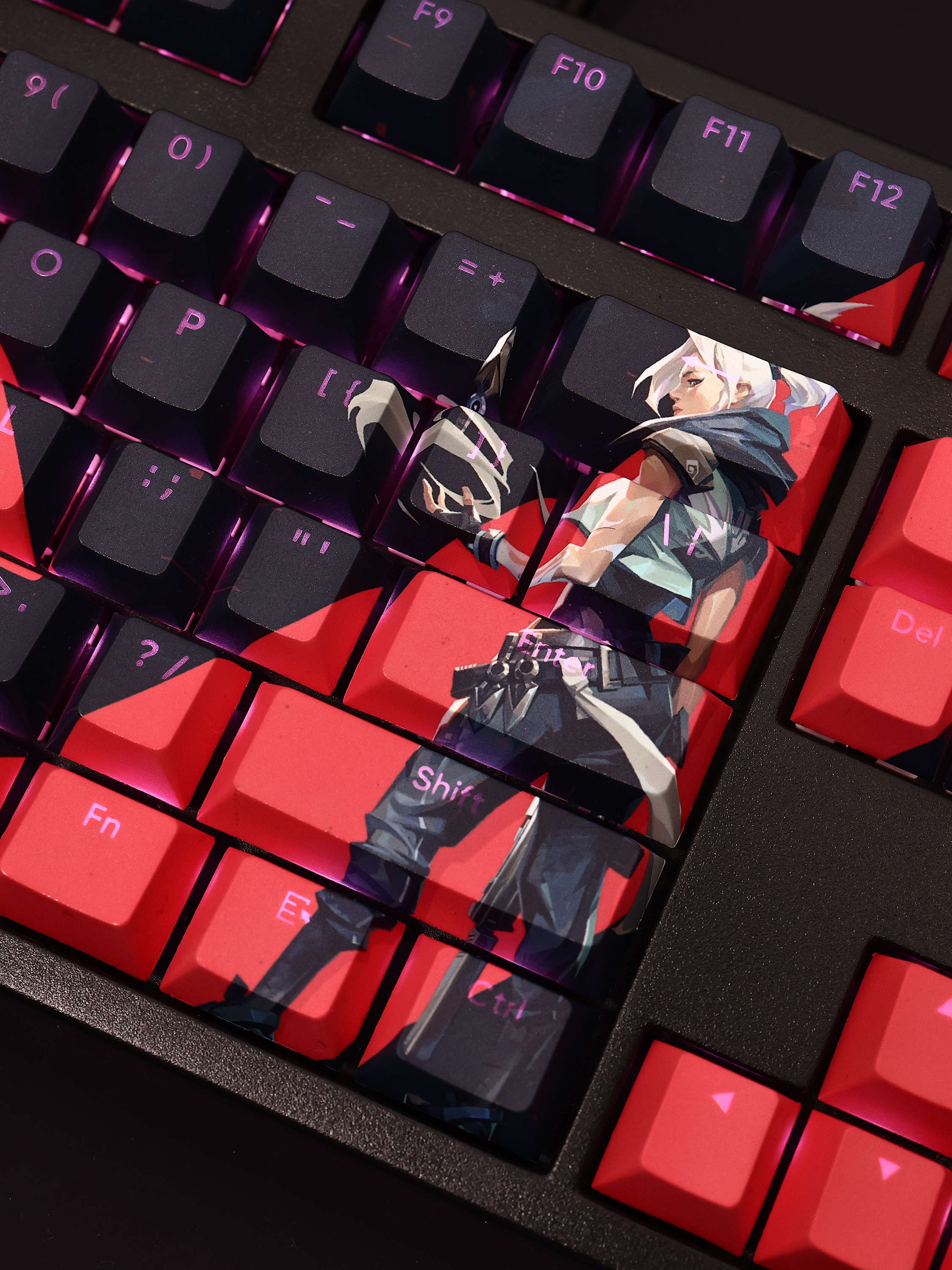 無畏契約捷風透光RGB108鍵標準配列衛星軸鍵帽-CASEZONE
