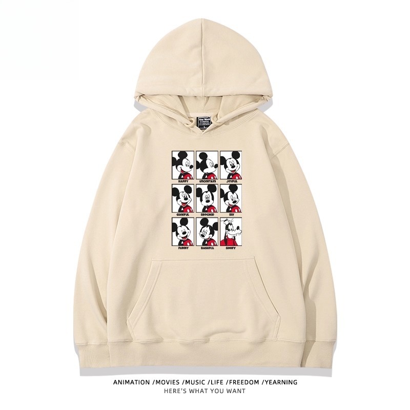 米老鼠米奇米妮 聯名衛衣2025秋冬新款親子情侶裝連帽衛衣