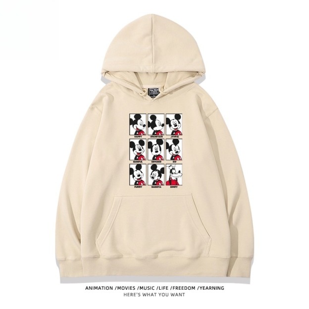 米老鼠米奇米妮 聯名衛衣2025秋冬新款親子情侶裝連帽衛衣