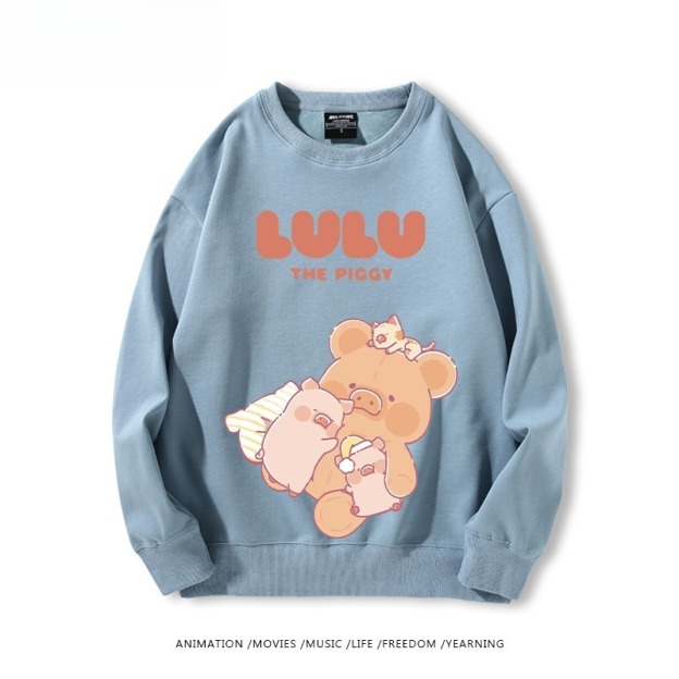 LuLu豬 聯名親子情侶裝 圓領長袖