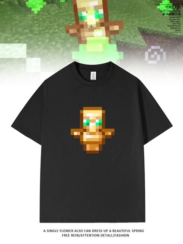 Minecraft不死圖騰 印花短袖T恤