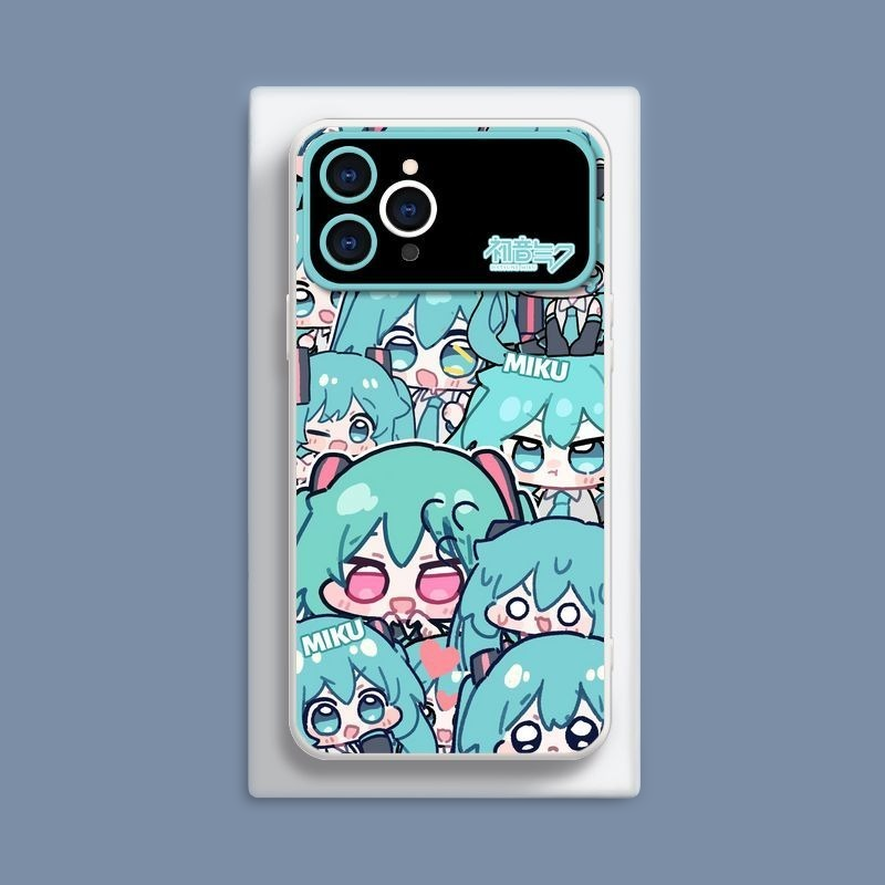 Miku初音未來液態大視窗全包矽膠防摔軟殼-CASEZONE