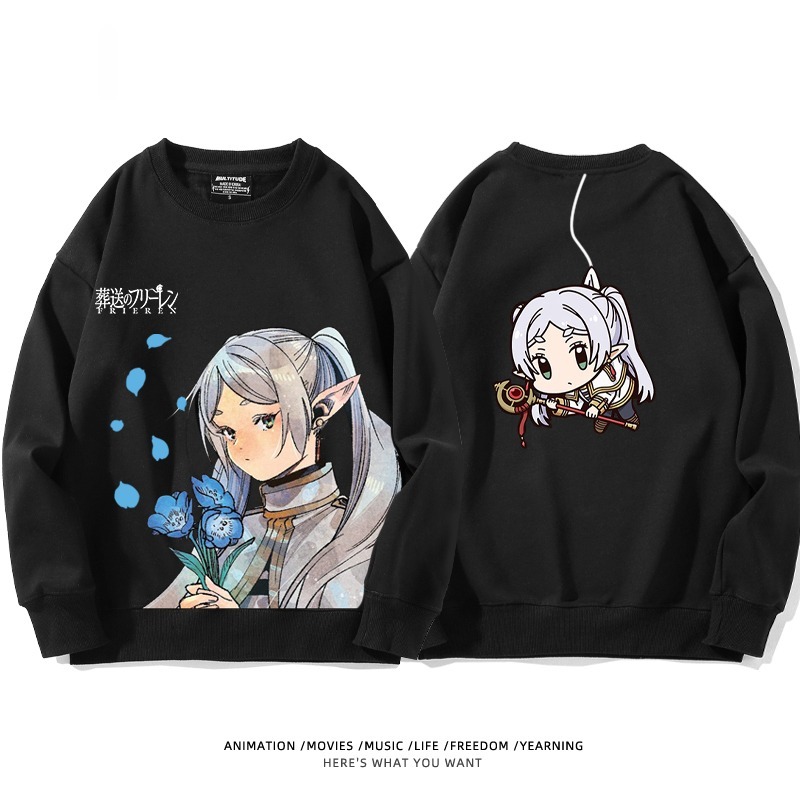 葬送的芙莉蓮 秋冬新款 親子情侶裝圓領長袖