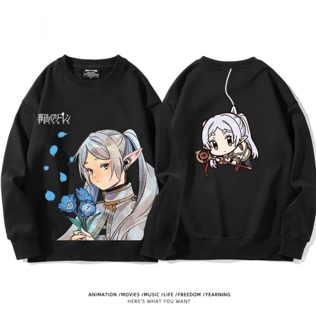 葬送的芙莉蓮 秋冬新款 親子情侶裝圓領長袖