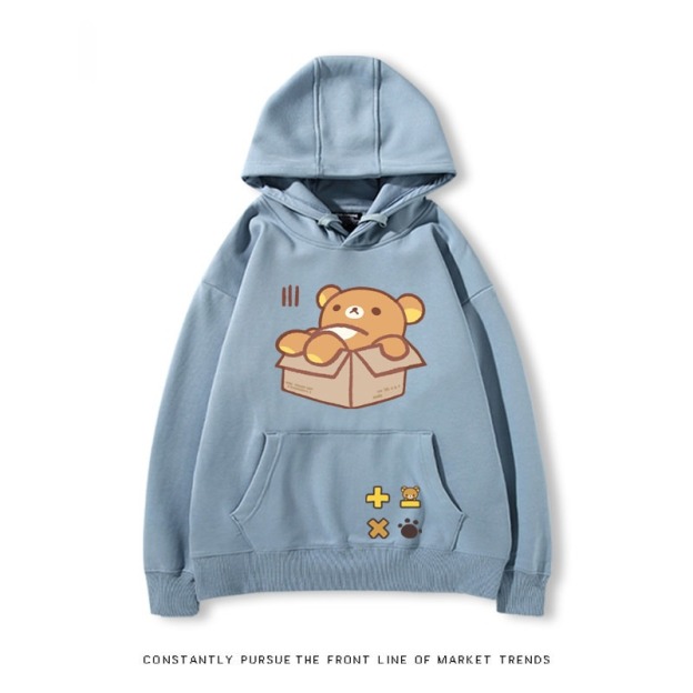 拉拉熊 秋冬新款 親子情侶裝連帽衛衣