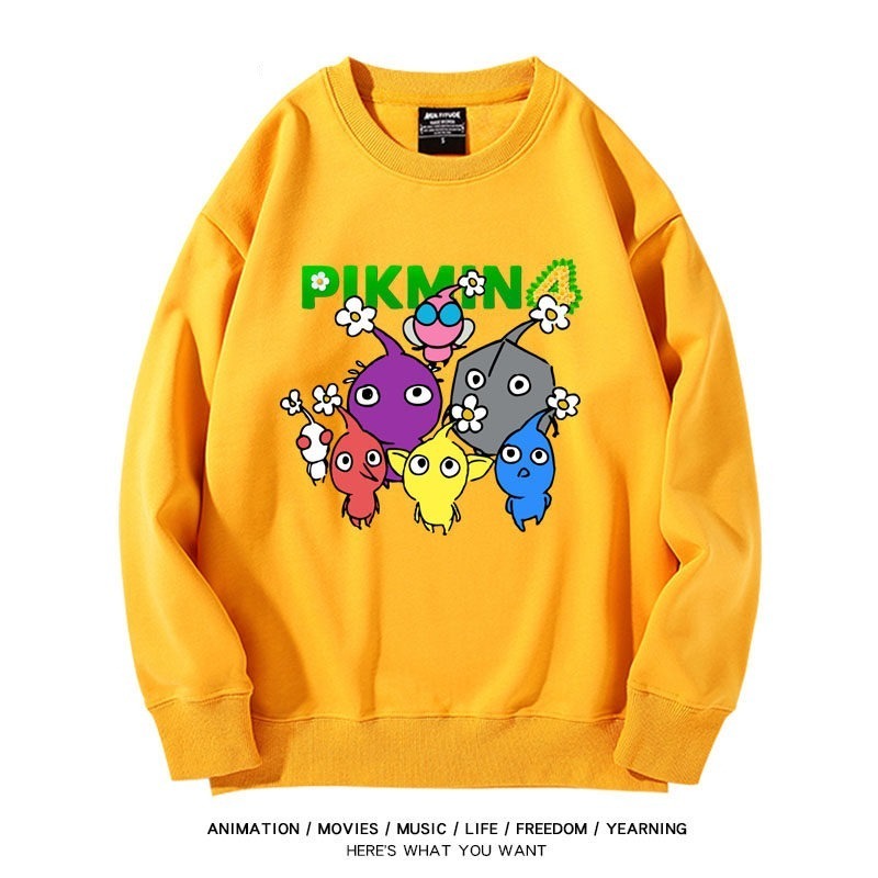 皮克敏PIKMIN4聯名男女同款情侶親子 圓領長袖