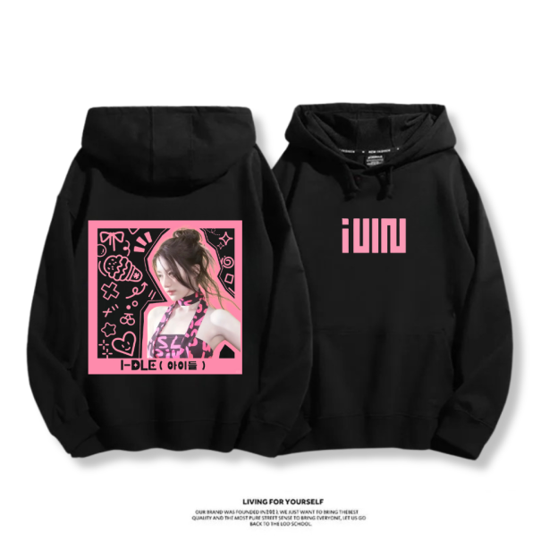 (G)I-DLE 2025秋冬新款 親子情侶男女連帽衛衣