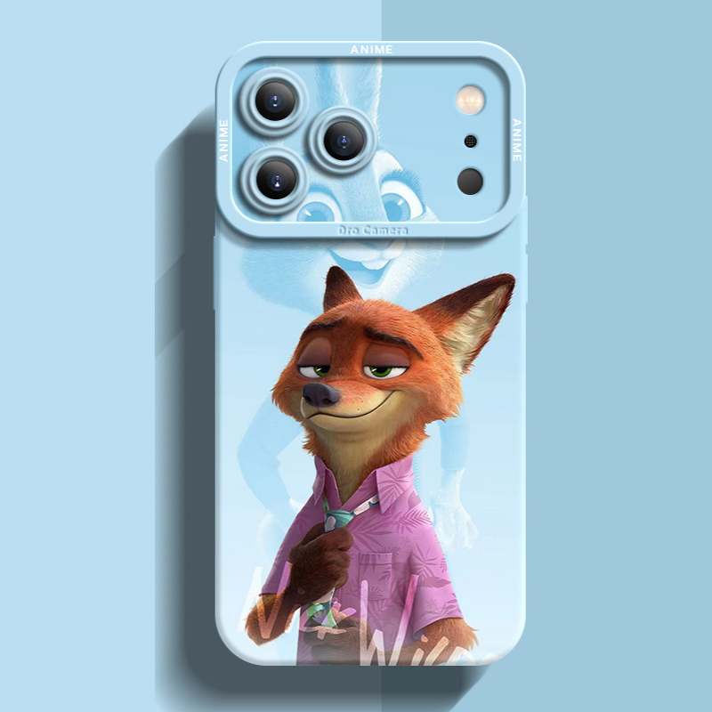 動物方城市液態矽膠全包防摔軟殼