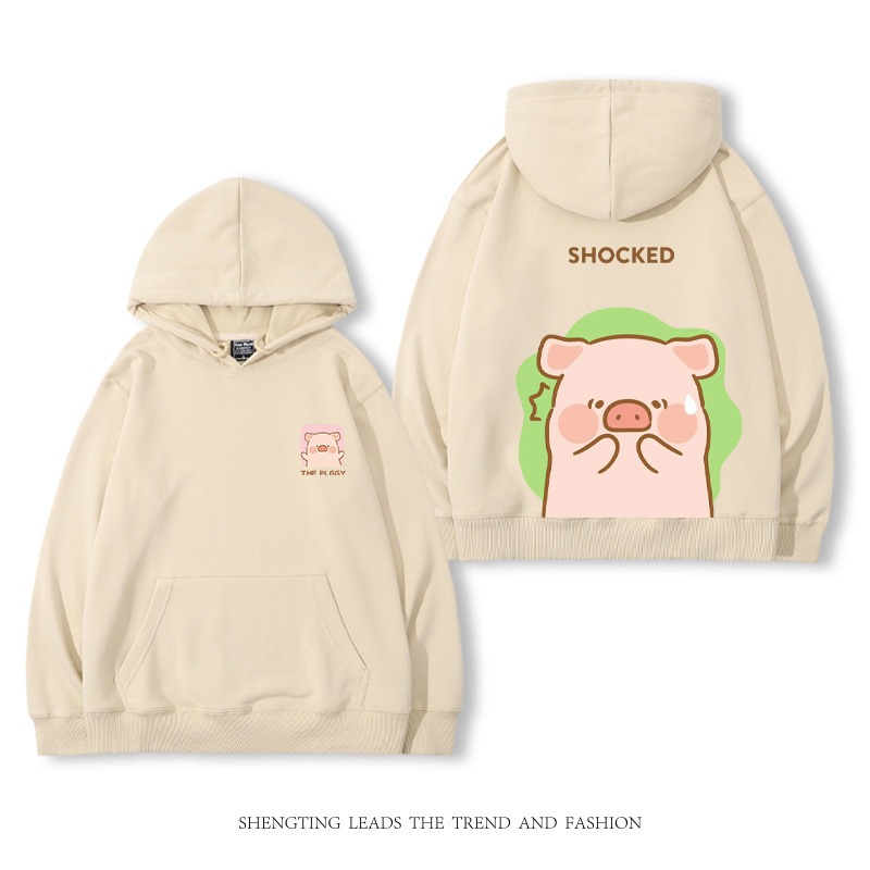 罐頭豬LULU 2025秋冬新款 親子情侶裝連帽衛衣