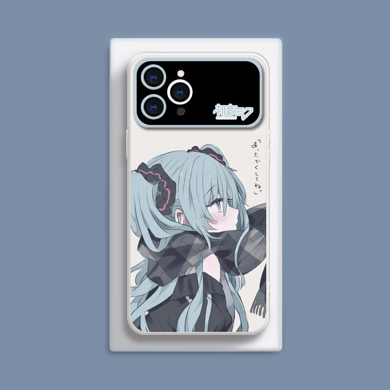 Miku初音未來液態大視窗全包矽膠防摔軟殼-CASEZONE