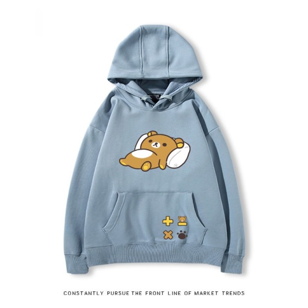 拉拉熊 秋冬新款 親子情侶裝連帽衛衣