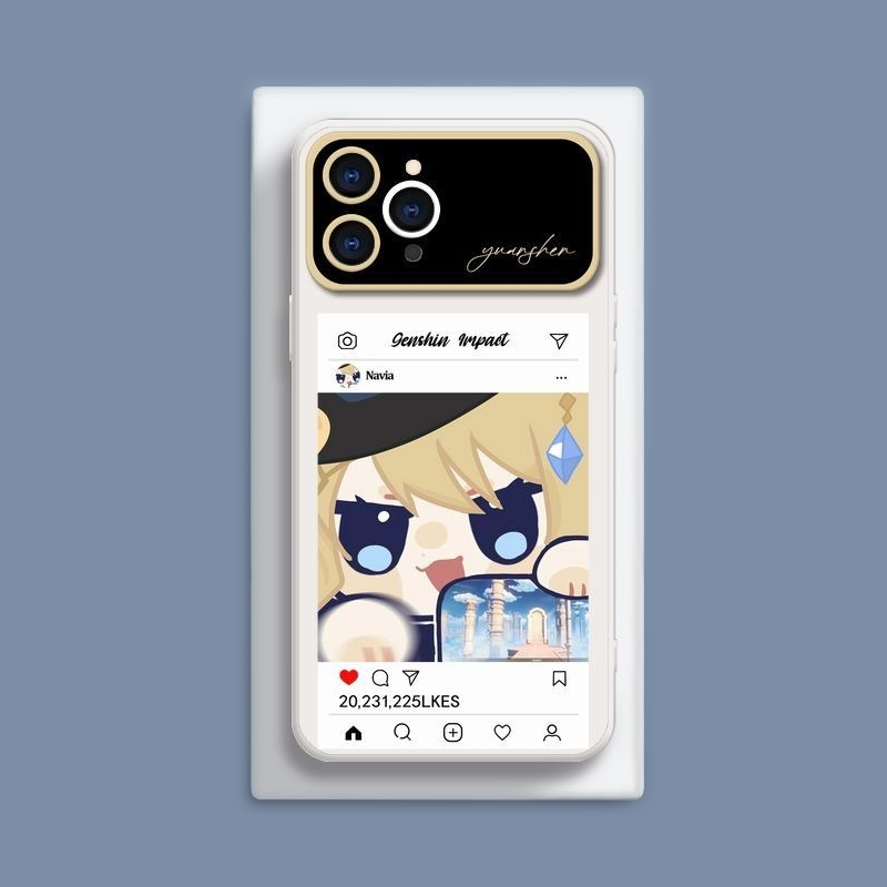 原神液態大視窗全包矽膠防摔軟殼-CASEZONE