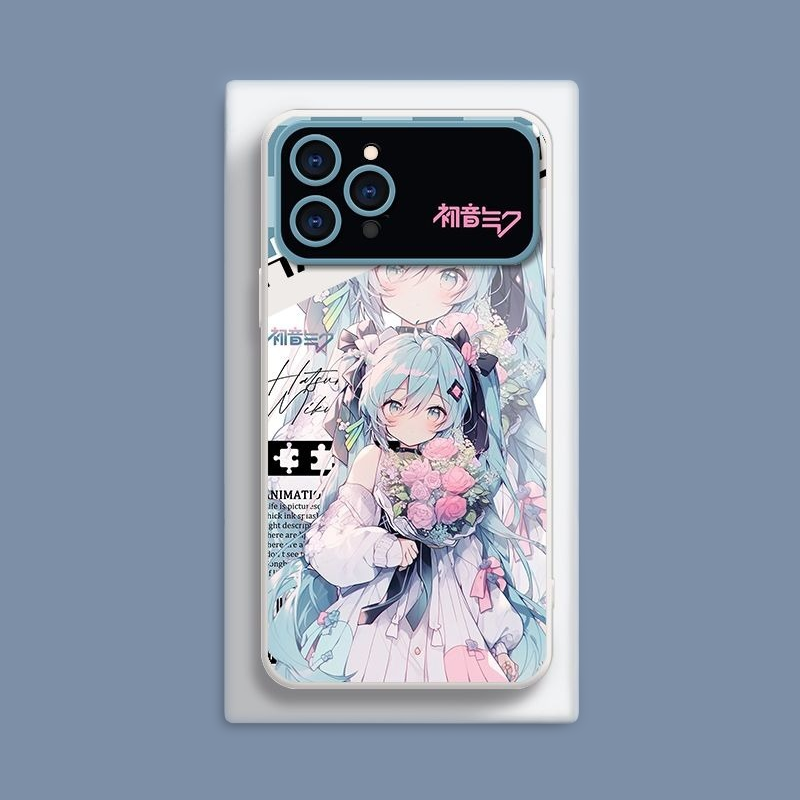 初音未來液態大視窗全包矽膠防摔軟殼-CASEZONE