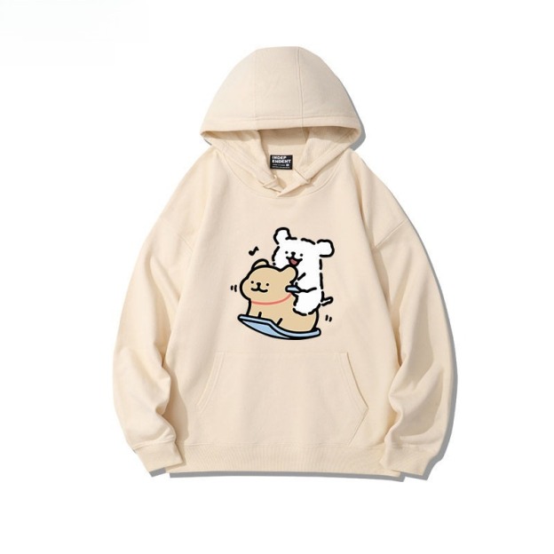 線條小狗 聯名衛衣2026秋冬新款親子情侶裝連帽衛衣