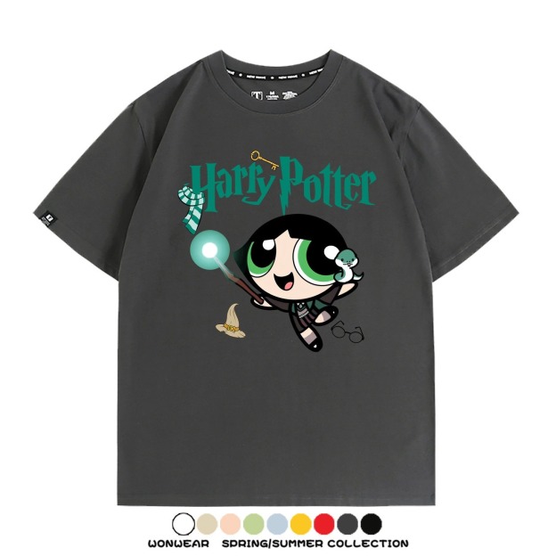 飛天小女警 X Harry Potter周邊 印花短袖T恤