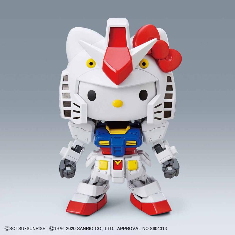 萬代 SDCS HELLO KITTY 凱蒂貓 薩克I +夏亞專用薩克II+RX-78-2 鋼彈-CASEZONE