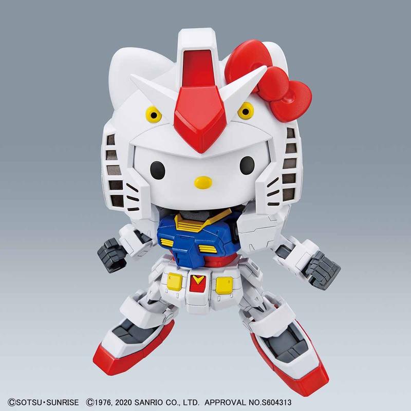 萬代 SDCS HELLO KITTY 凱蒂貓 薩克I +夏亞專用薩克II+RX-78-2 鋼彈-CASEZONE