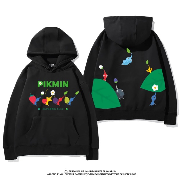 皮克敏PIKMIN4聯名衛衣新款 親子情侶裝連帽衛衣