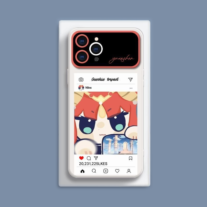 原神液態大視窗全包矽膠防摔軟殼-CASEZONE