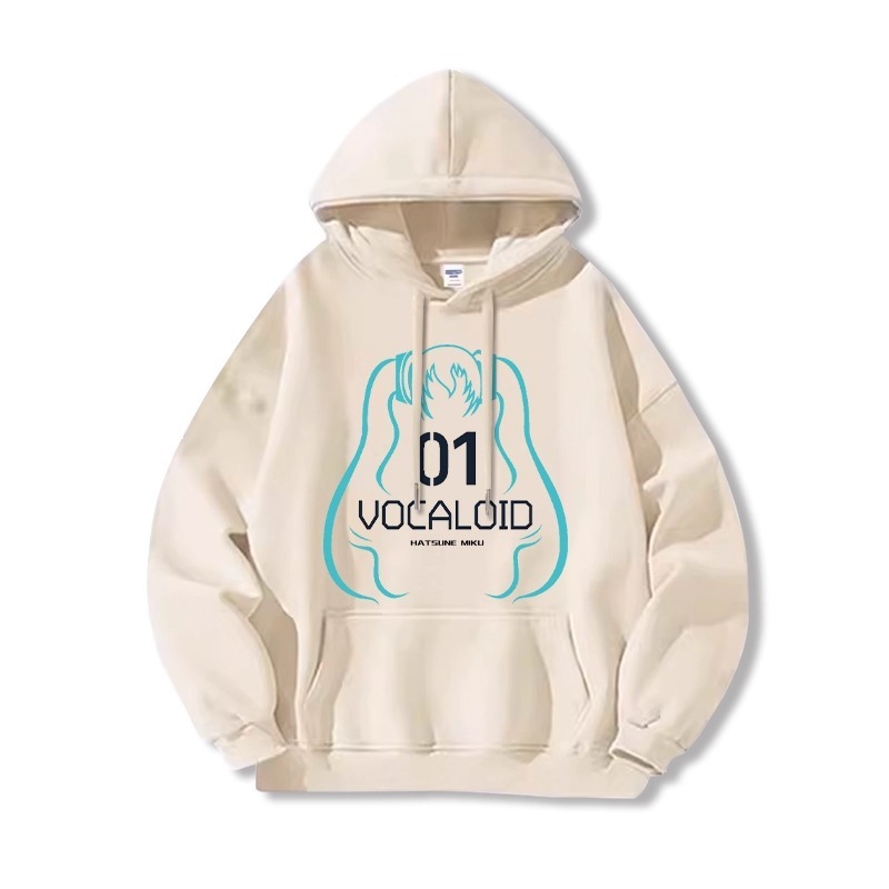 初音未來 聯名衛衣2025秋冬新款 親子情侶裝連帽衛衣