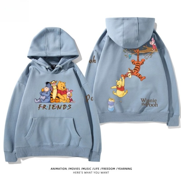 小熊維尼 聯名衛衣2025秋冬新款親子情侶裝連帽衛衣