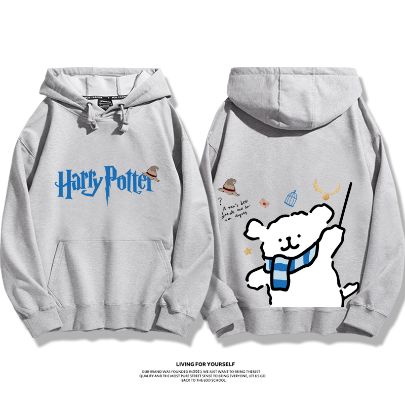 線條小狗 X 哈利波特聯名 親子情侶男女款連帽衛衣-ZUIHANG SHOP