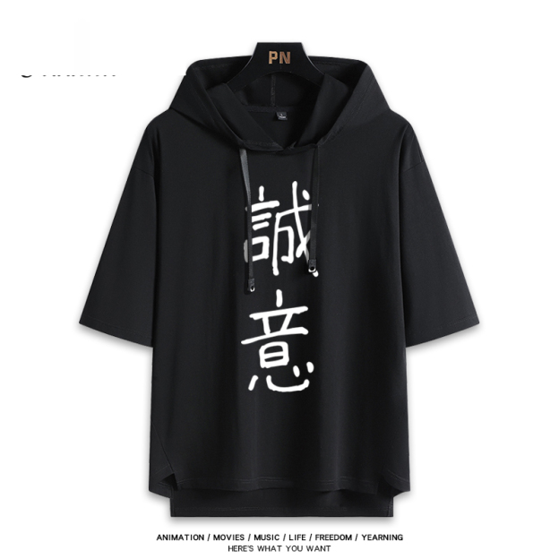 怪獸8號 鳴海弦 連帽短袖T恤