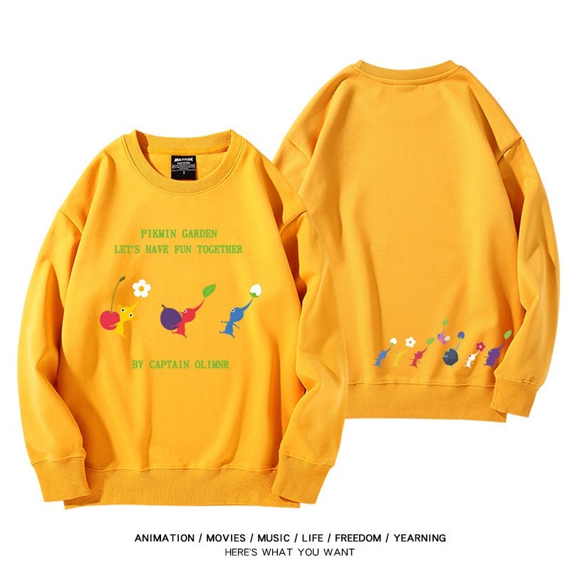 皮克敏PIKMIN4聯名男女同款情侶親子 圓領長袖