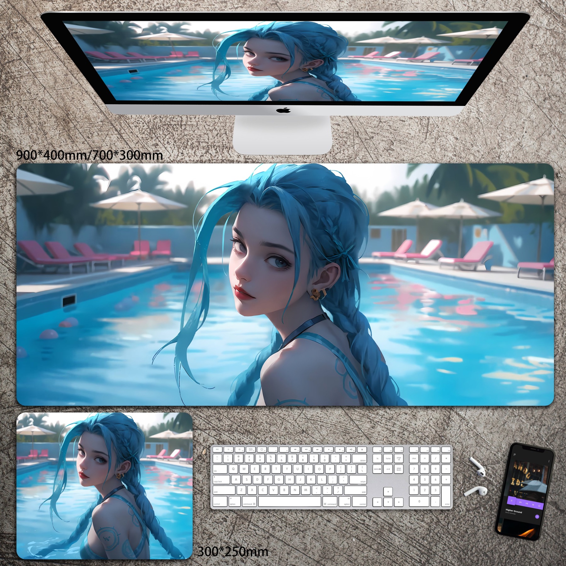 動漫系列 主題桌墊 布質滑鼠墊-CASEZONE