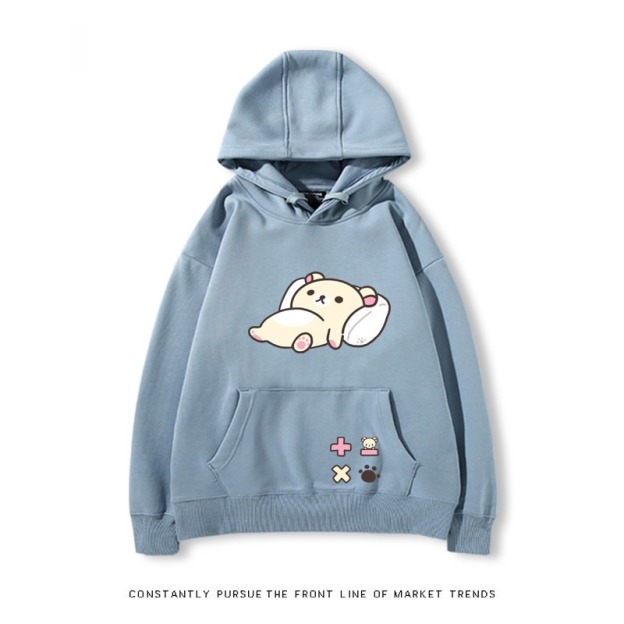 拉拉熊 秋冬新款 親子情侶裝連帽衛衣