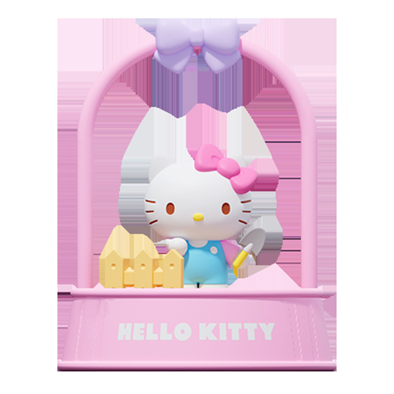 正版三麗鷗午後花園系列DIY兒童種植擺件 | 凱蒂貓小盆栽大耳狗-CASEZONE