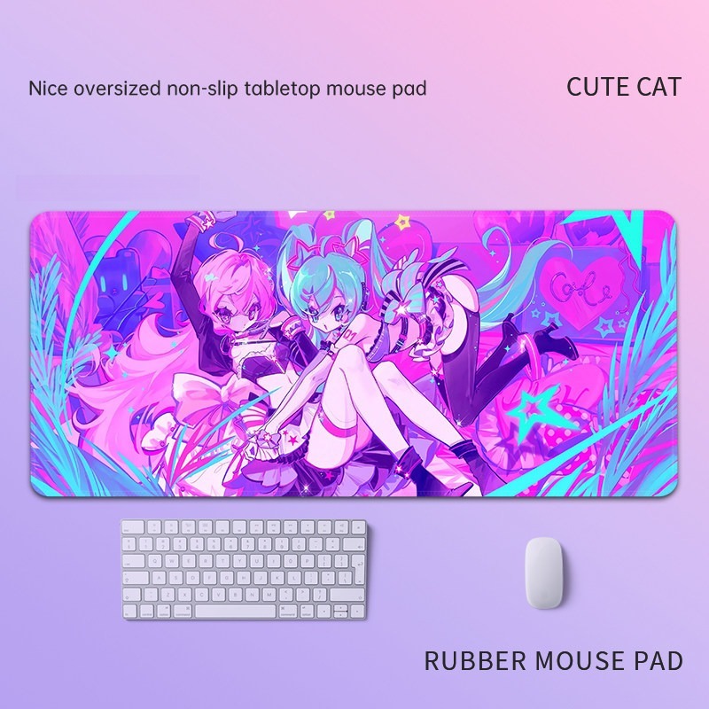 主播女孩重度依賴 主題桌墊 布質滑鼠墊