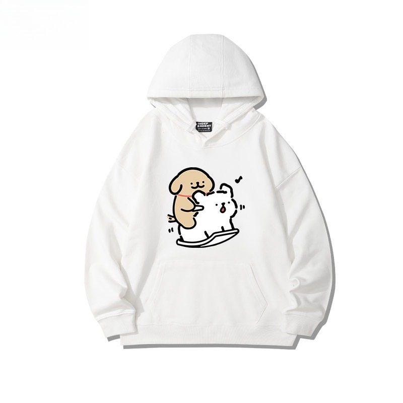 線條小狗 聯名衛衣2026秋冬新款親子情侶裝連帽衛衣