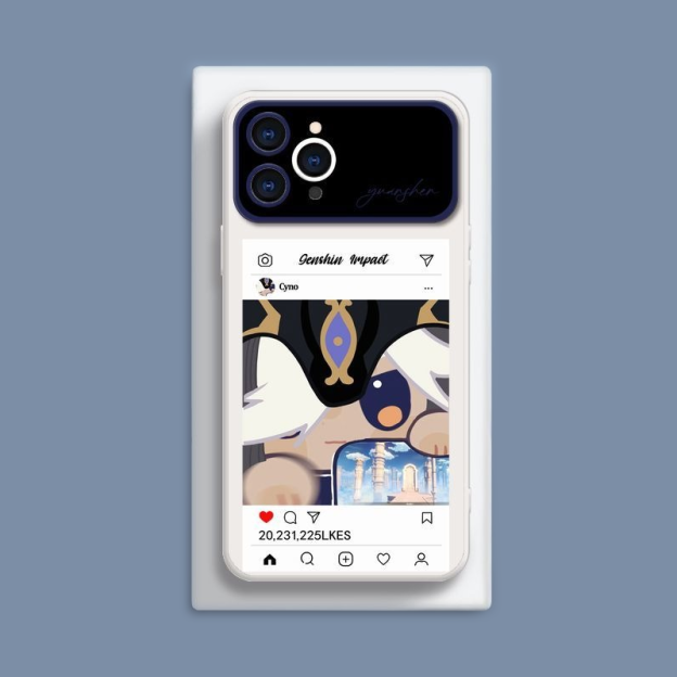 原神液態大視窗全包矽膠防摔軟殼-CASEZONE