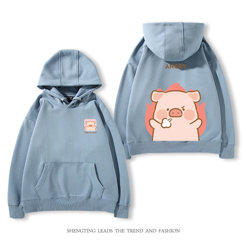 罐頭豬LULU 2025秋冬新款 親子情侶裝連帽衛衣