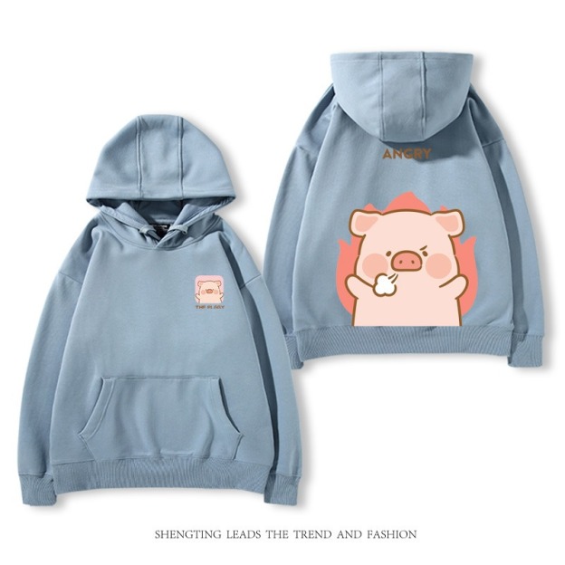 罐頭豬LULU 2025秋冬新款 親子情侶裝連帽衛衣